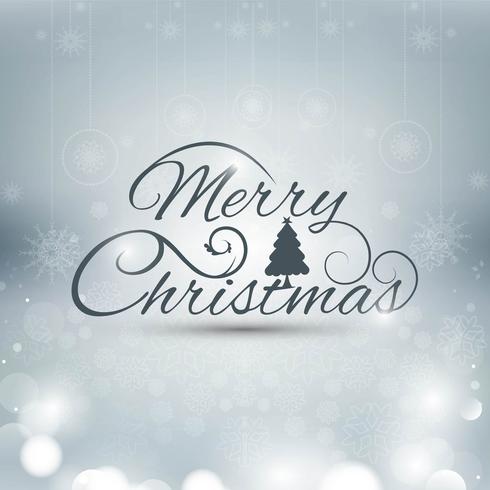 Merry Christmas greeting card colorful background vector