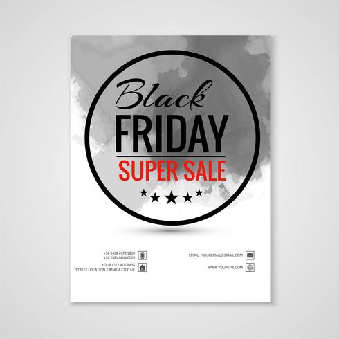 Abstract black friday sale poster brochure template design  vector