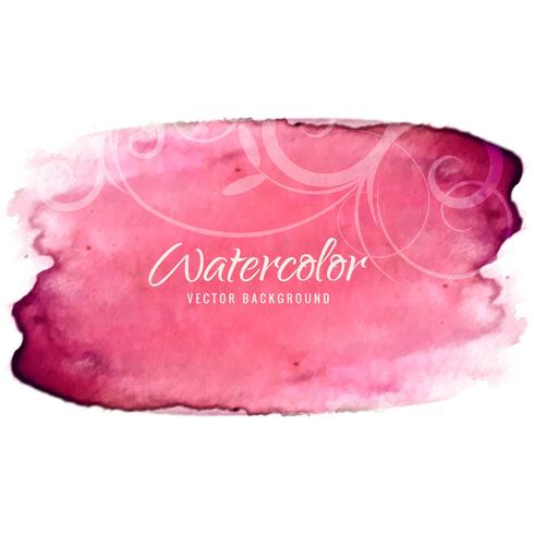 Abstract colorful watercolor stroke background vector