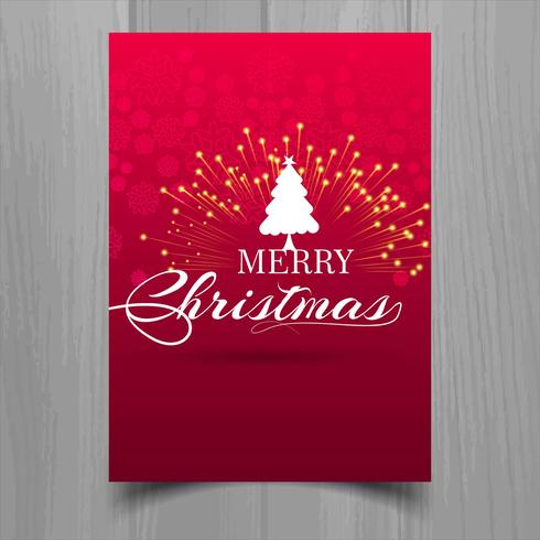 Merry Christmas greeting card colorful background vector