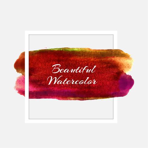 Abstract colorful watercolor stroke background vector