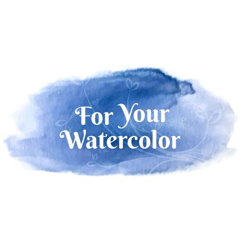 Abstract colorful watercolor stroke background vector