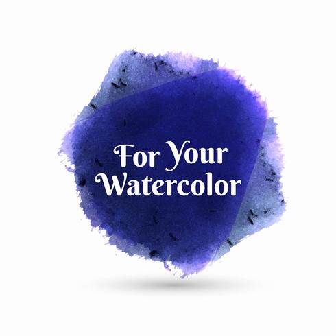 Abstract colorful watercolor stroke background vector