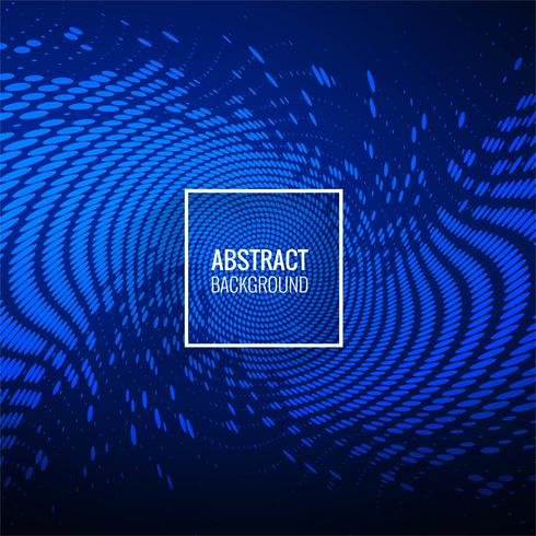 Abstractl stylish blue dotted wave background vector