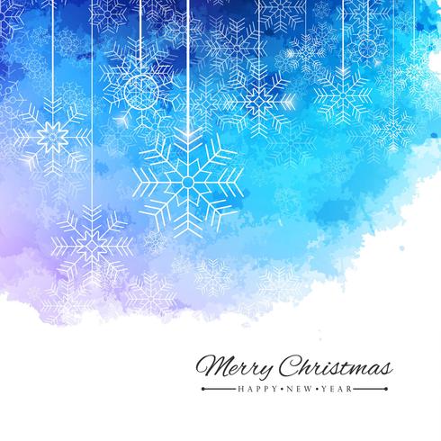 Merry Christmas greeting card colorful background vector