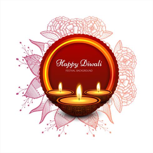 Elegant card design of traditional Indian festival vector backgr