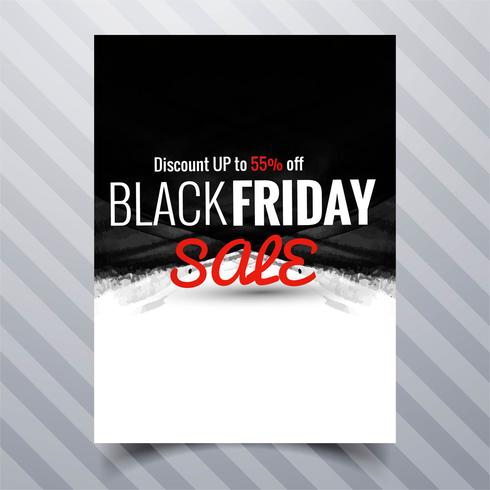 Abstract black friday sale poster brochure template design  vector