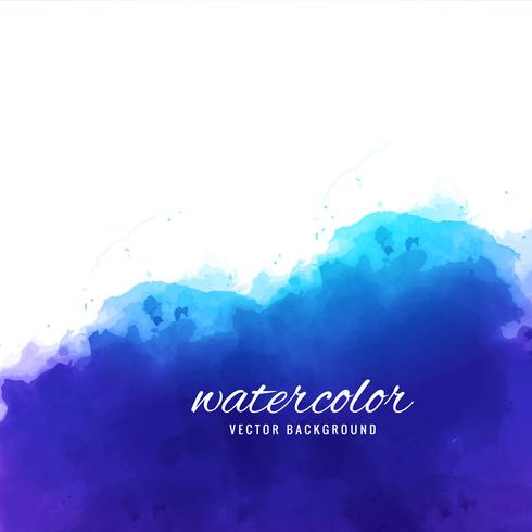 abstract paint brush blue watercolor design vector