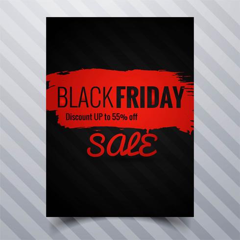 Abstract black friday sale poster brochure template design  vector