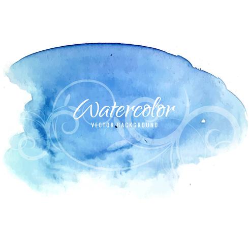 Abstract colorful watercolor stroke background vector