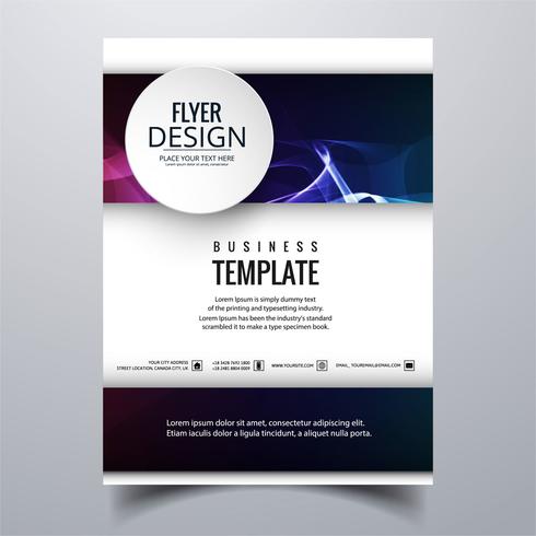 Abstract stylish buisness brochure card template design vector