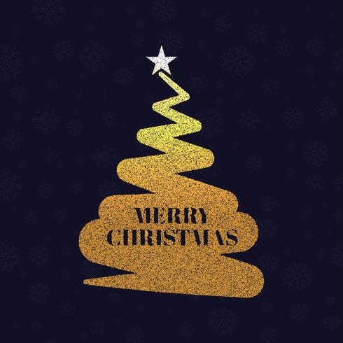 Merry Christmas greeting card colorful background vector