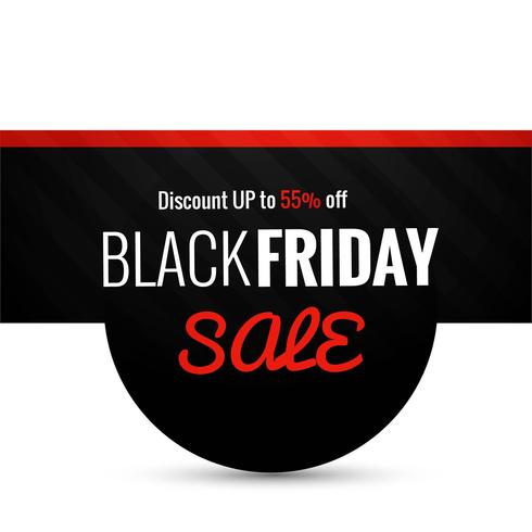 Abstract black friday sale poster design vector