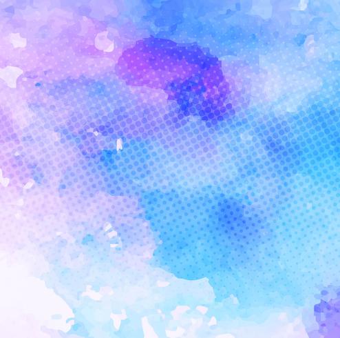 Abstract colorful watercolor stroke background vector