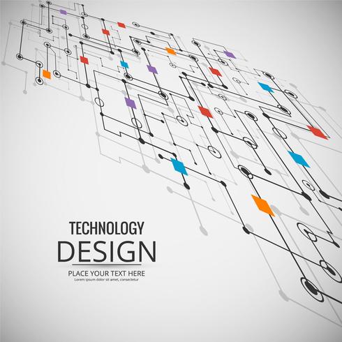 Resumen tecnología de diseño de fondo ilustración vector