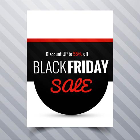 Abstract black friday sale poster brochure template design  vector