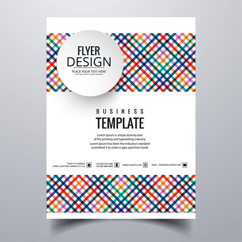 Abstract stylish buisness brochure card template design vector