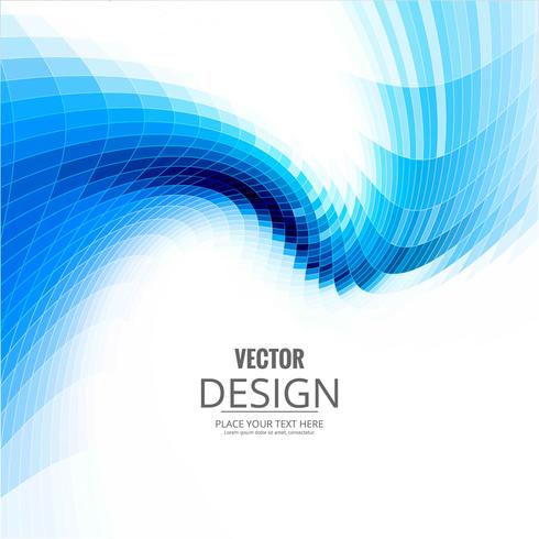 Vector elegante abstracto de la ilustración del fondo de la onda del asunto