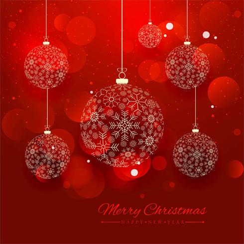 Merry Christmas greeting card colorful background vector