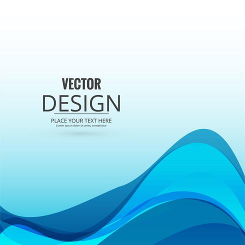 Abstract creative wavy background vector