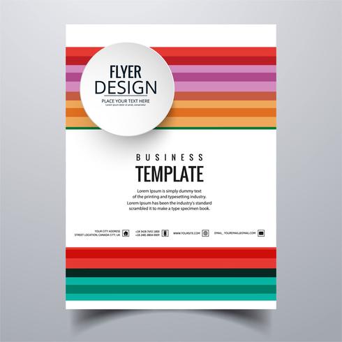 Abstract stylish buisness brochure card template design vector