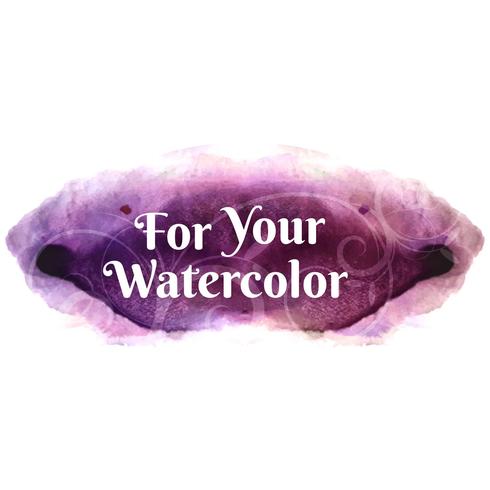 Abstract colorful watercolor stroke background vector