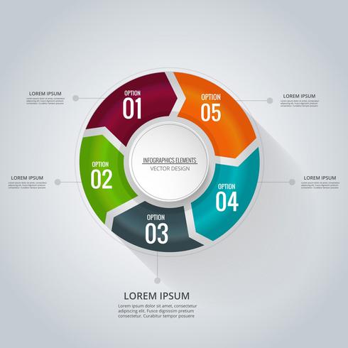 Abstract creative infographic background  vector