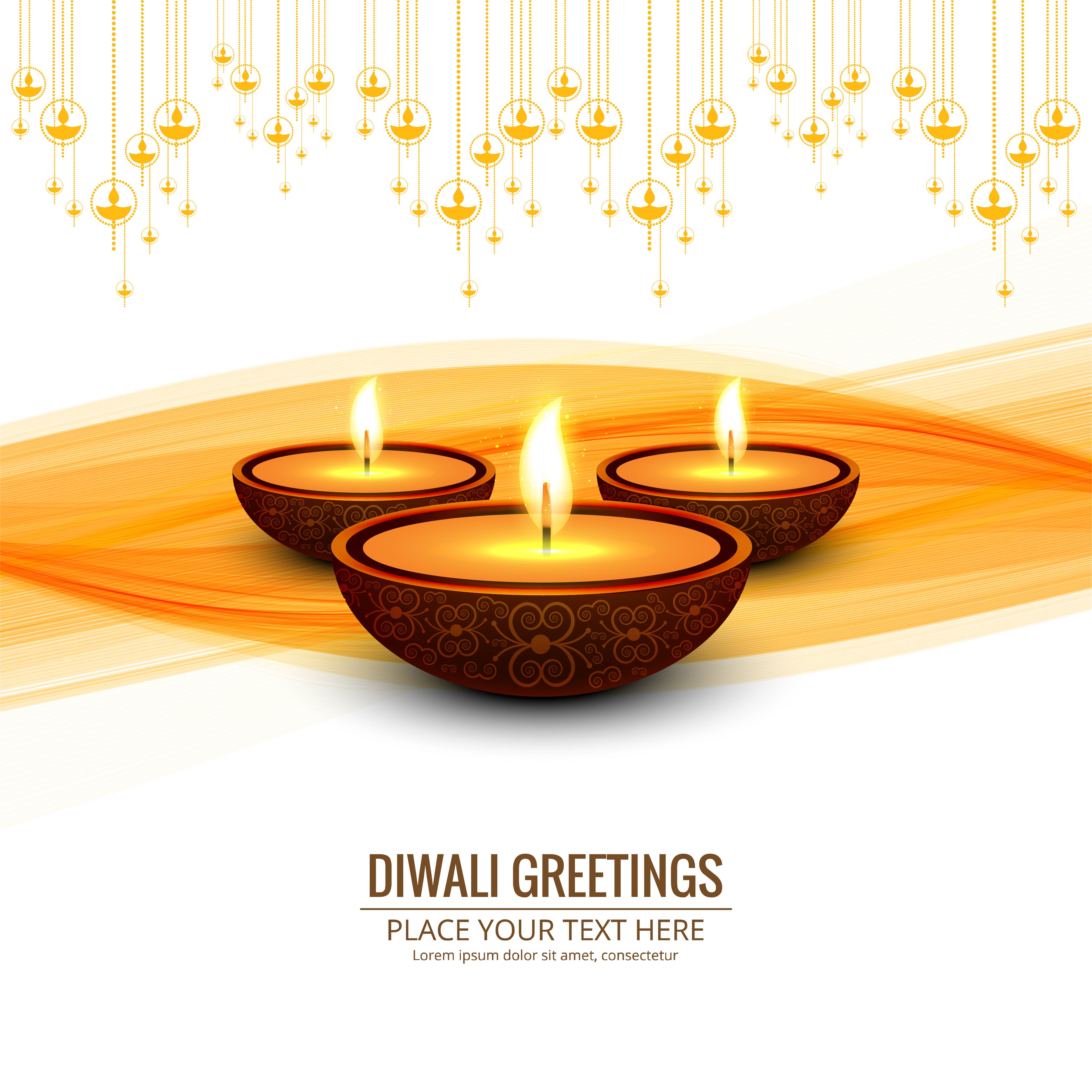 Beautiful Happy Diwali Decorative Background Vector 249719 Vector Art