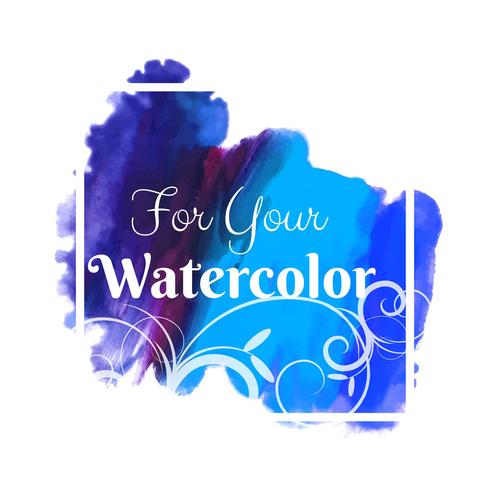 Abstract colorful watercolor stroke background vector