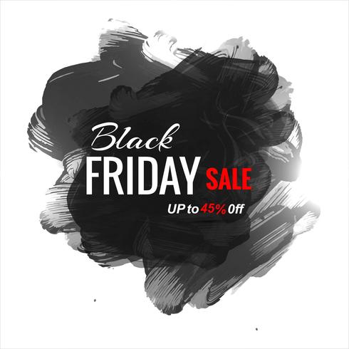 Abstract black friday sale poster design vector