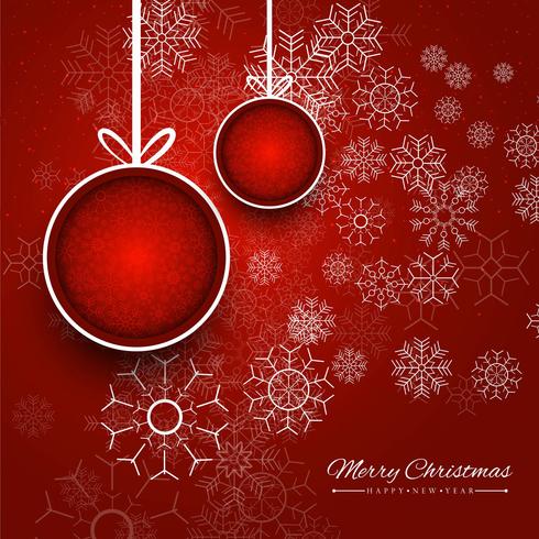 Merry Christmas greeting card colorful background vector