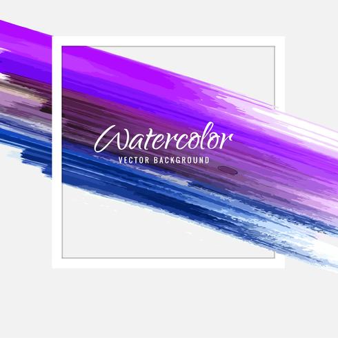 Abstract colorful watercolor stroke background vector