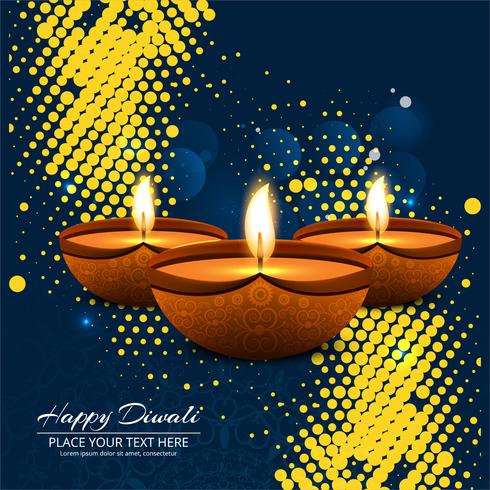 Happy diwali diya oil lamp festival background illustration - Download Free Vector Art, Stock Graphics & Images