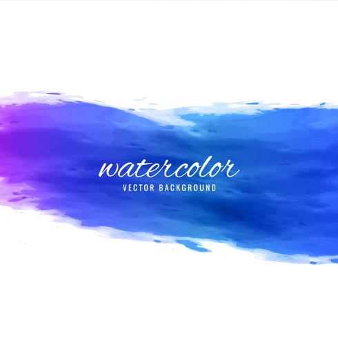 abstract paint brush blue watercolor design vector