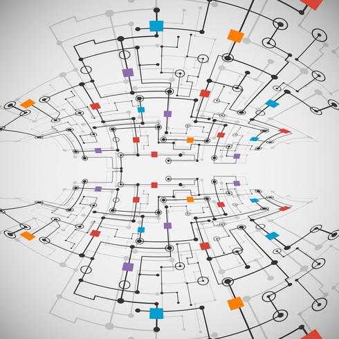 Resumen tecnología de diseño de fondo ilustración vector