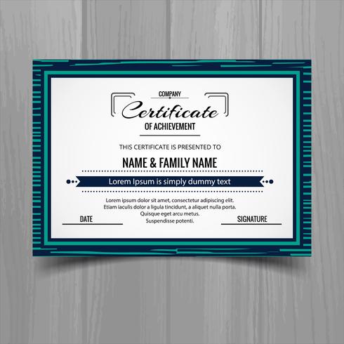 Beautiful certificate template design vector