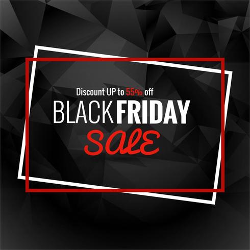 Abstract black friday sale poster design vector