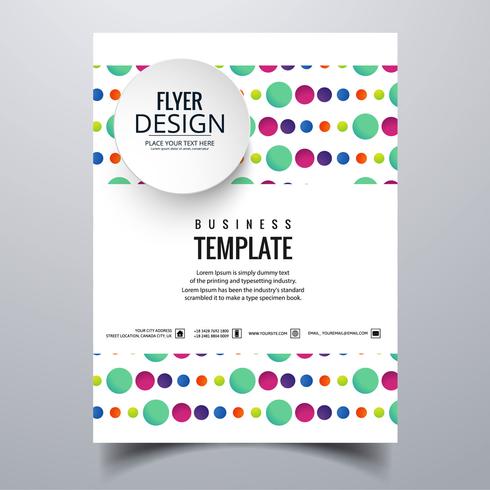 Abstract stylish buisness brochure card template design vector