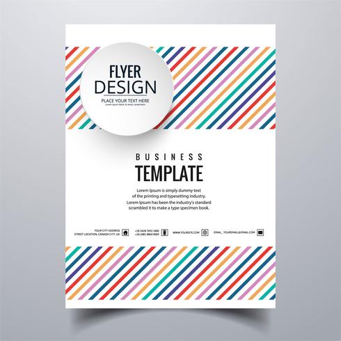 Abstract stylish buisness brochure card template design vector