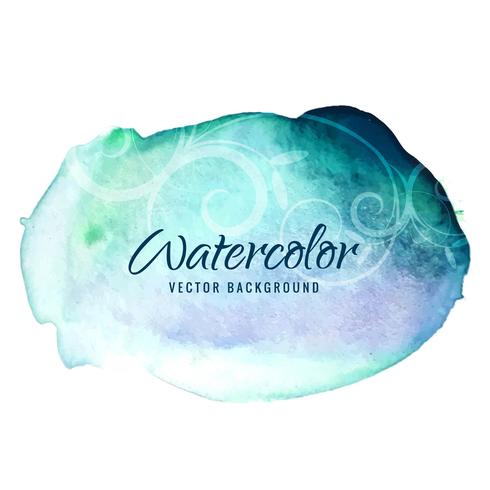 Abstract colorful watercolor stroke background vector