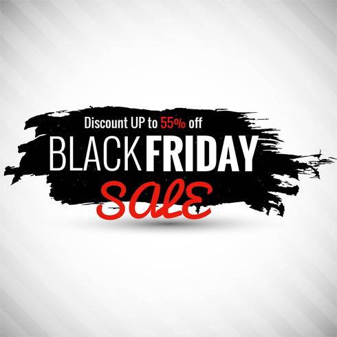 Abstract black friday sale poster design vector