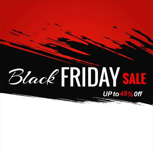 Abstract black friday sale poster design vector