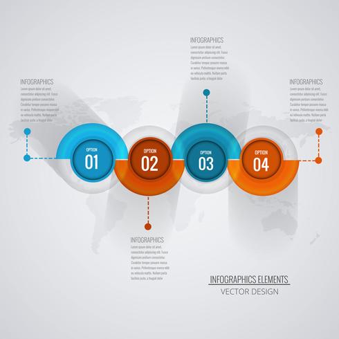 Abstract creative infographic background  vector