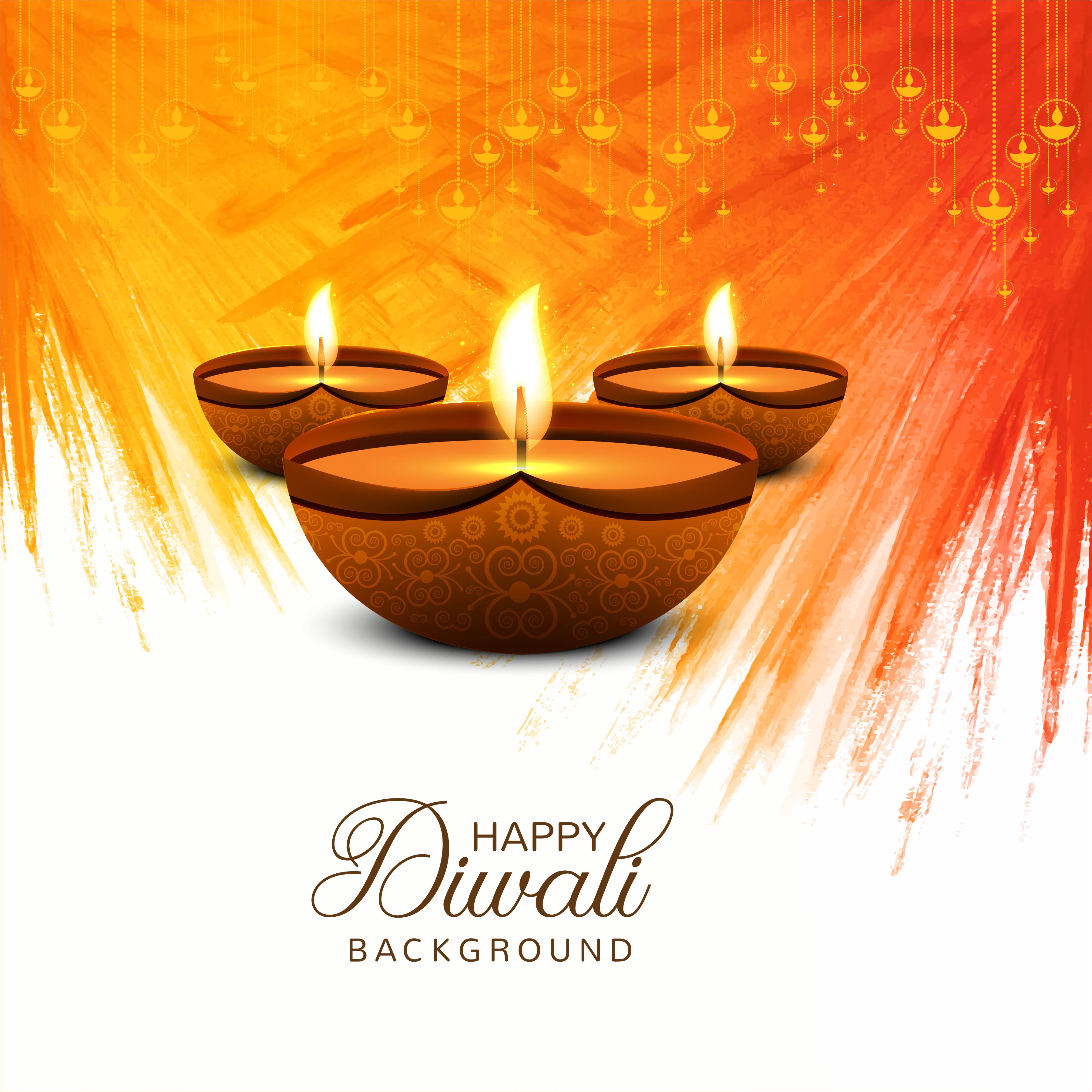 Beautiful Happy Diwali decorative celebration background ...