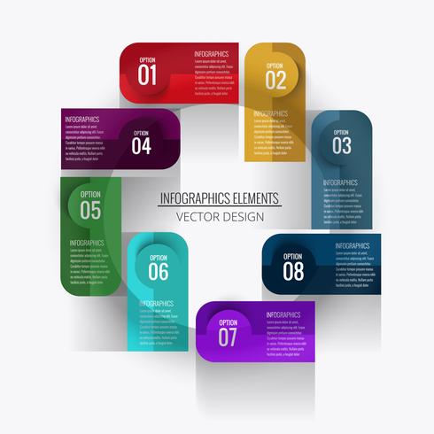 Abstract creative infographic background  vector