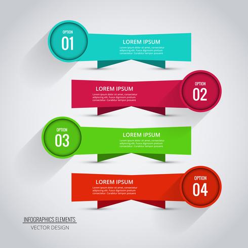 Abstract creative infographic background  vector