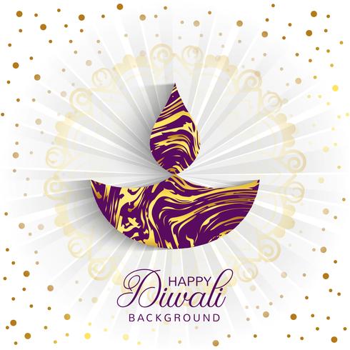 Elegant Happy Diwali decorative rays background vector