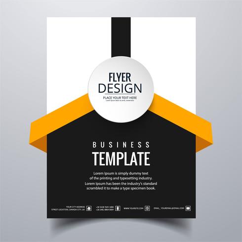 Modern stylish buisness brochure card template vector