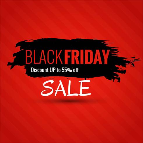 Abstract black friday sale poster design vector