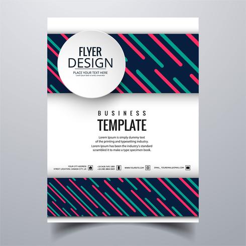 Abstract stylish buisness brochure card template design vector